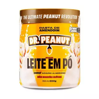 Pasta de Amendoim 600g - Dr Peanut Sabor Leite em Pó