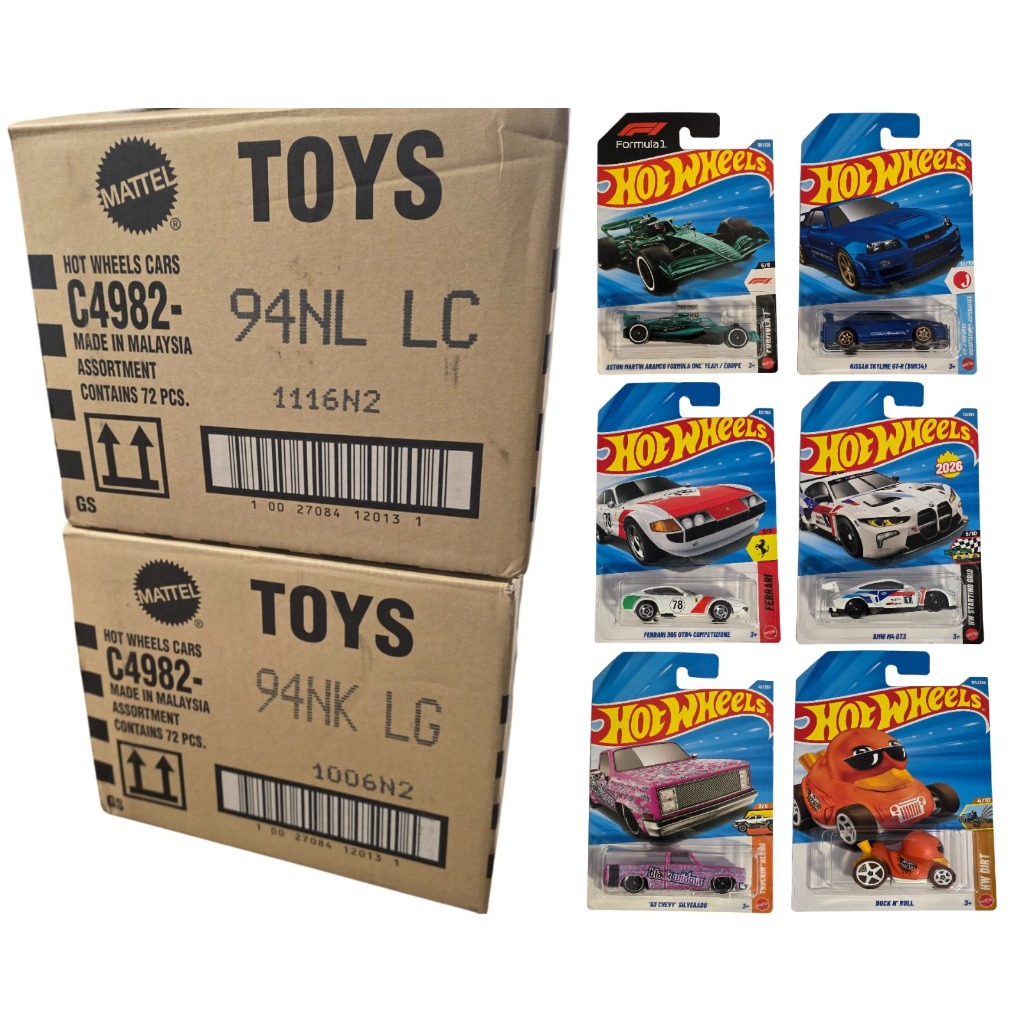 Carrinhos Hot Wheels Lote K e L 2026 - Miniaturas 1:64 - Ferrari