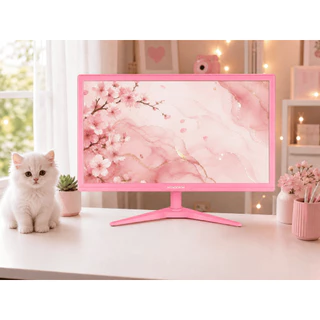 Monitor 19" HD, Monocron, 75Hz, 5ms, VGA e HDMI, VESA, Rosa - MN19R1