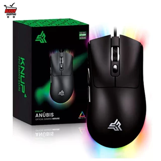 Mouse Gamer Óptico RGB 7200 DPI Ultra Leve 61g Design Colmeia Ergonômico com 7 Botões PC Mac KP-MU021
