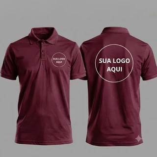 CAMISETA TRADICIONAL ALGODÃO GOLA POLO _EVENTOS. ANIVERSÁRIO. DATA COMEMORATIVA.Empresa