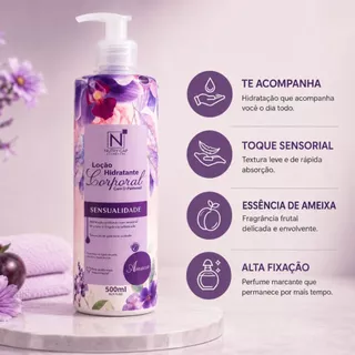 Loção Hidratante Corporal Nutry Cap 500ml - Hidratação Profunda e Fragrância Sensualidade