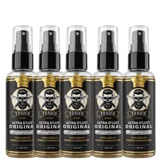 Kit 5x Tonico Capilar Ultra Dlust Spray Barba e Cabelo