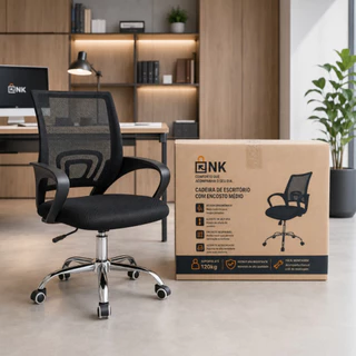 Cadeira Escritório Giratória Home Office NK Estofado Mesh