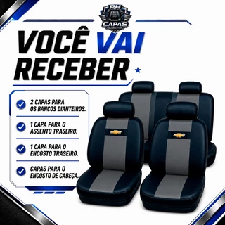 Capa Para Banco Automotivo Carro Chevrolet Corsa Celta Prisma Onix Vectra Monza