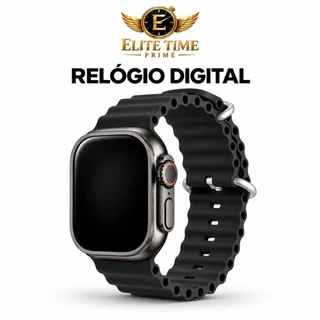Relógio Digital Masculino Esportivo LED Preto Pulseira Silicone Casual Corrida Academia Leve Bateria Inclusa