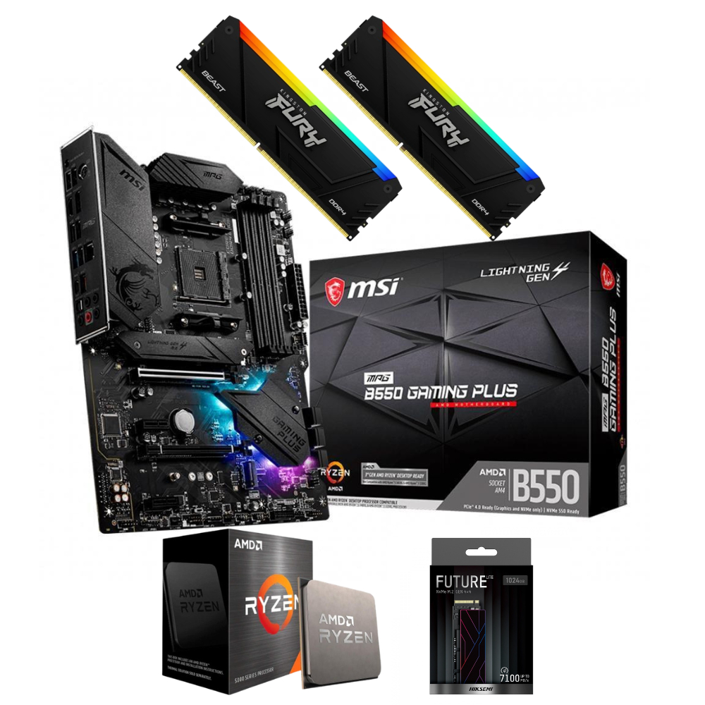 Kit Placa MAE MSI MPG B550 G+R7 5700x+32GB+1TBNVMe | Shopee Brasil