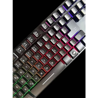 teclado gamer led blacklight keyboard semi mecanico zyg-800- lm tech store