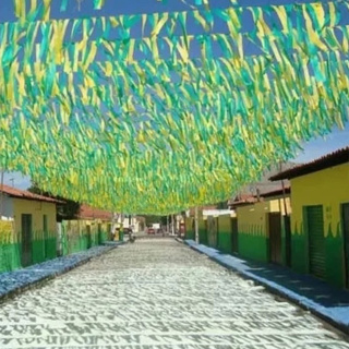 40 metros Fita Faixa Decorativa Copa do Mundo Verde e Amarelo em Oferta na Shopee