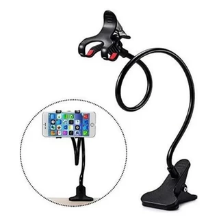 Suporte Celular Articulado Flexível De Mesa Cama Presilha Universal (0370)