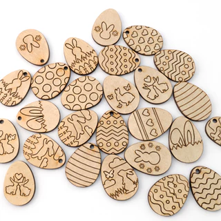 Kit Ovos de Páscoa Lembrancinhas MDF para Pintar 6cm Artesanato em Oferta na Shopee
