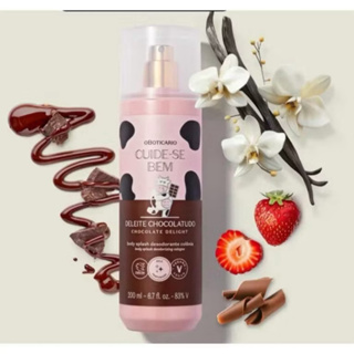 Body Splash Feminino Cuide-se Bem Deleite Chocolatudo 200ml - Frescor e Hidratação com Fragrância Gourmand em Oferta na Shopee