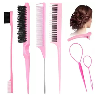 ANA 1108 Pente De 10 Peças Com Ferramenta De Trança E Clipe De Bico De Pato Estilo/Escova De Cabelo em Oferta na Shopee