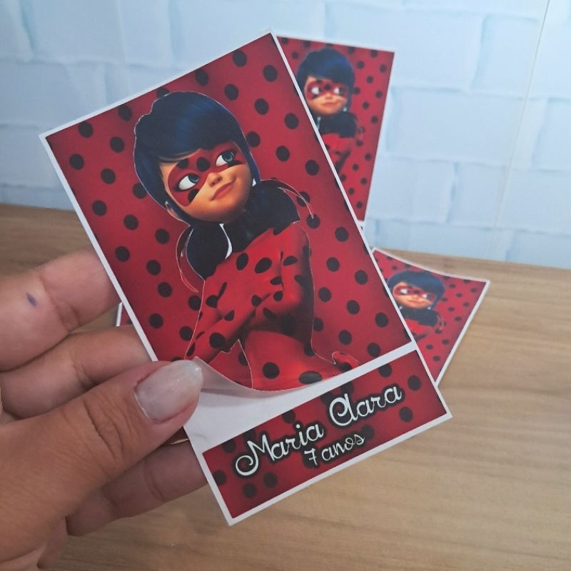 Kit Rótulo ADESIVO tema Lady Bug para caixa ACETATO,lembrancinha para ...