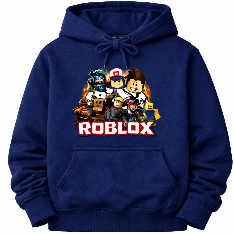 Moletom Infantil Estilo Roblox Gamer – Blusa Canguru com Capuz — imagem 3