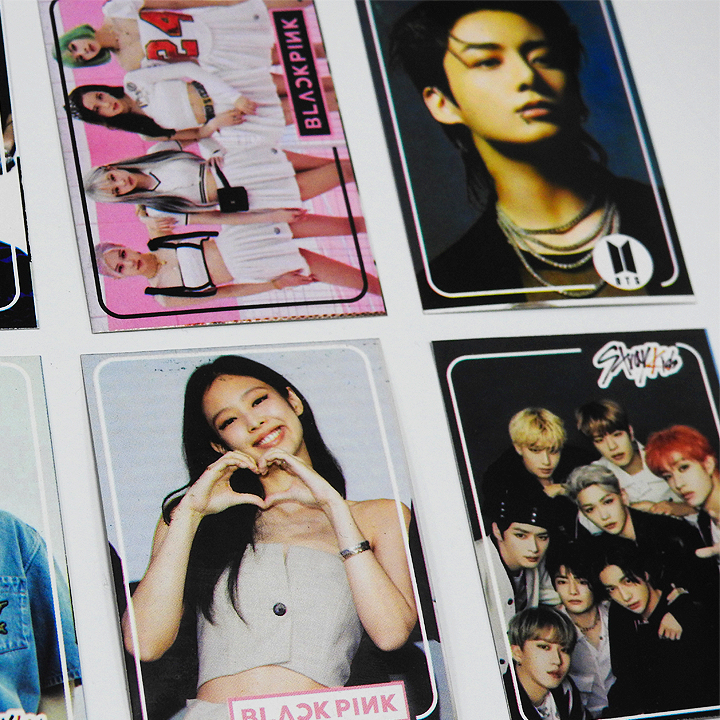 KIT 200 CARDS / 50 PACOTINHOS - K-POP (BTS, BLACKPINK E STRAY KIDS