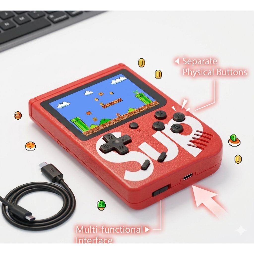 Mini Game Retrô Portatil Nintendo 400 Jogos Antigos Anos 80 | Shopee Brasil