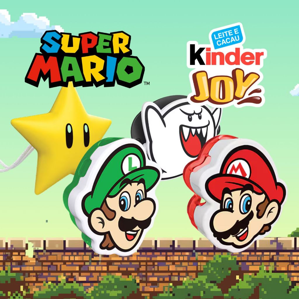 Super Mario Kinder Joy Coleção Surpresa 2026 | Shopee Brasil