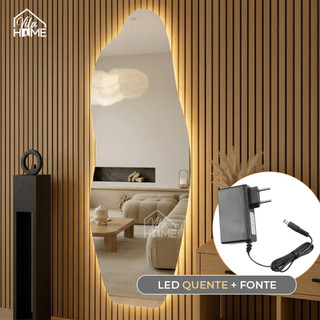 Espelho Orgânico Com Led Espelho Para Sala Quarto Espelho Decorativo Espelho Comprido — foto 2 — Achou Levou Brasil