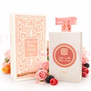 Perfume Árabe Fakhar Branco Rose 100ml Isabelle la Belle Feminino Alta Fixação Projeção Duradoura