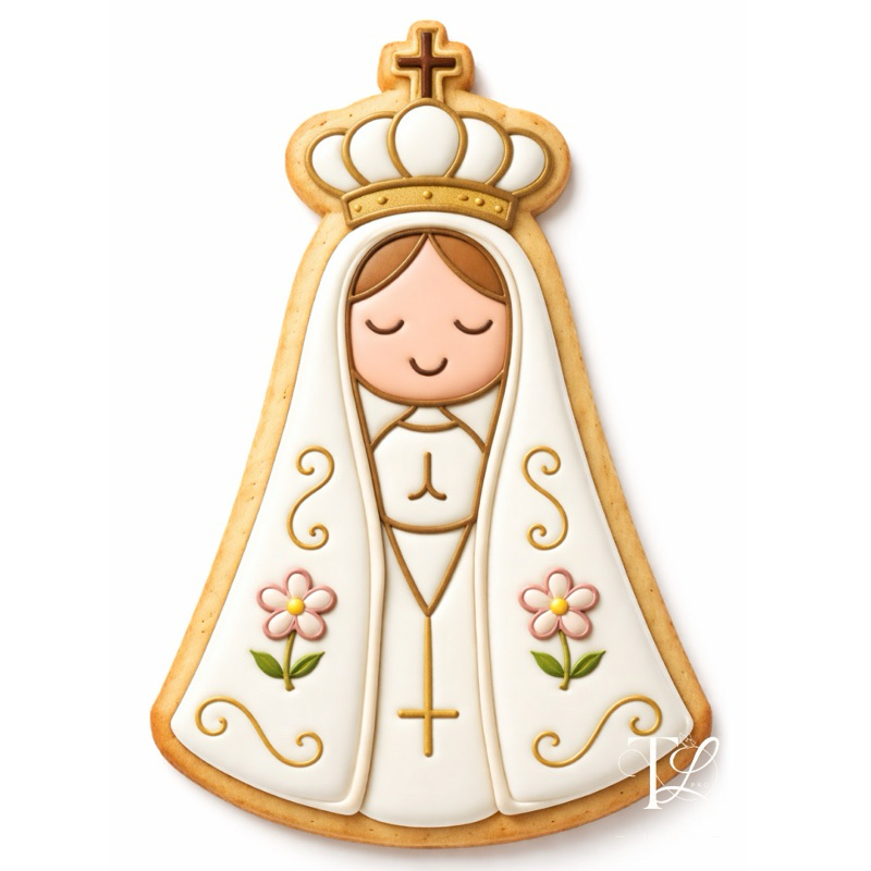 Cortador e Marcador de Biscoito Nossa Senhora Aparecida 8cm 