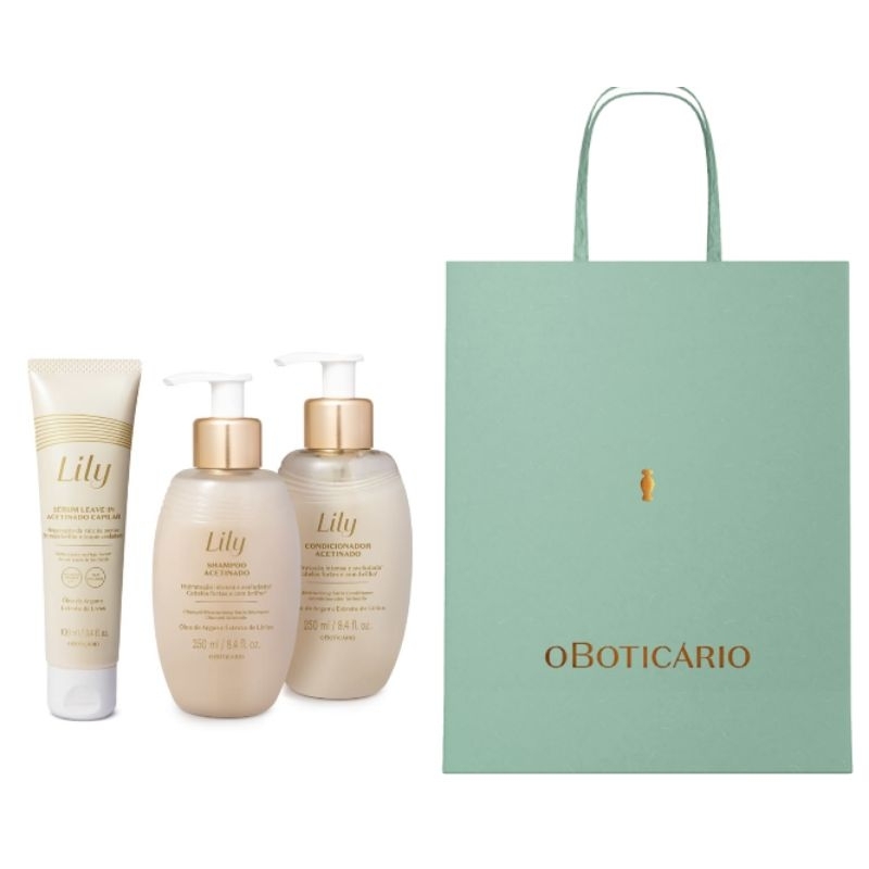 Boticário Dia dos Namorados Lily: Eau de Parfum,Óleo,Creme de Mãos