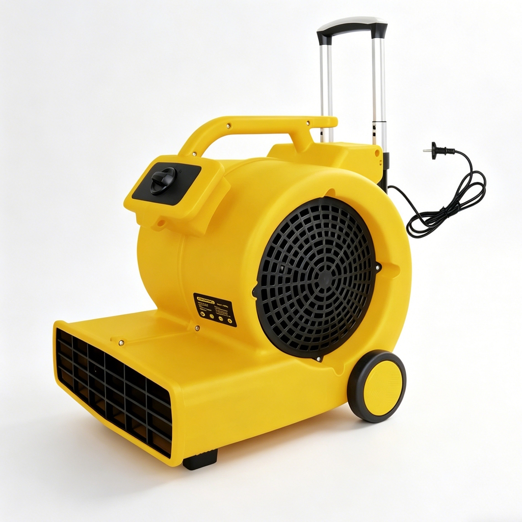 Secador de Piso 1000W Bivolt 127/220V 3 Velocidades com Rodas e Alça Retrátil 3m/s Baixo Ruído
