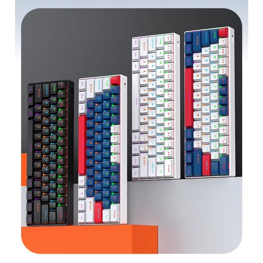 Teclado Mecanico Mancer Shade MK3, Rainbow, Switch Huano Vermelho