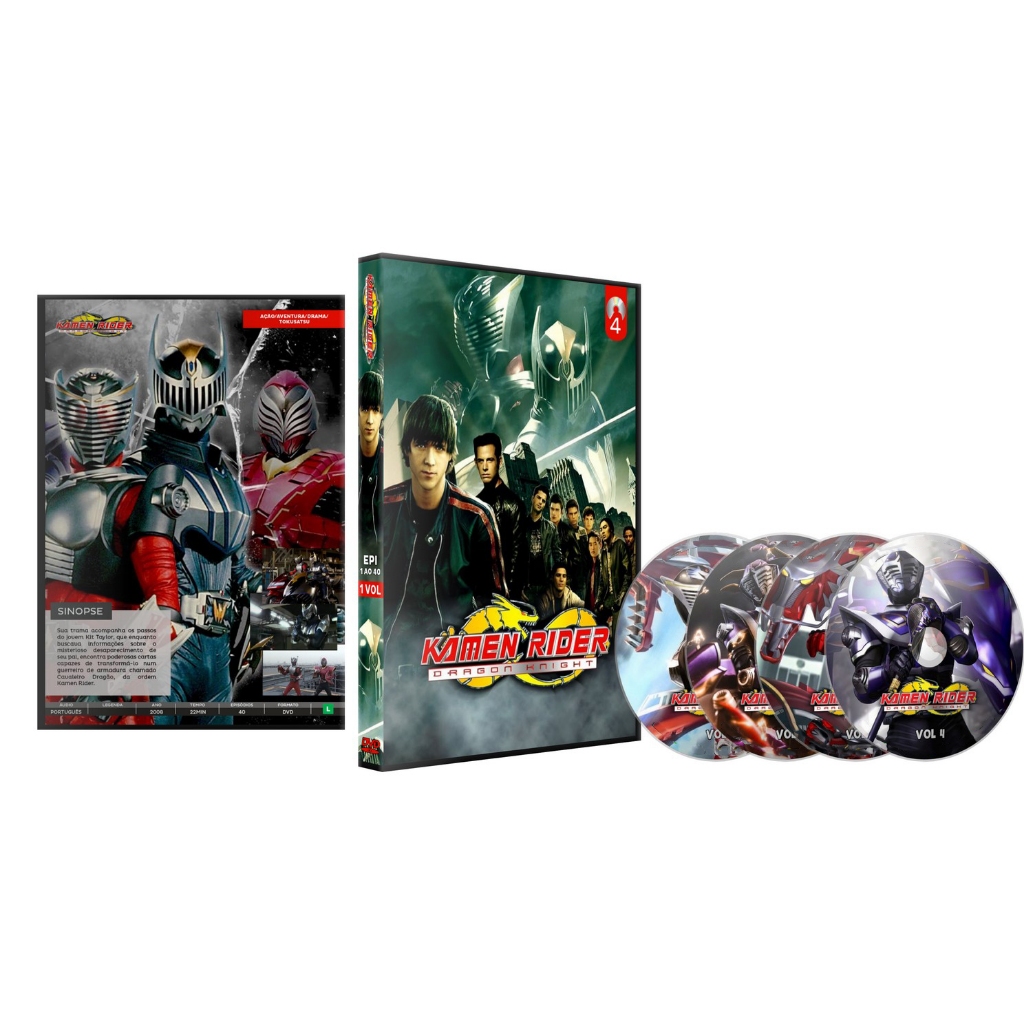 Dvd Kamen Rider: O Cavaleiro Dragão Dragon Knight Completo