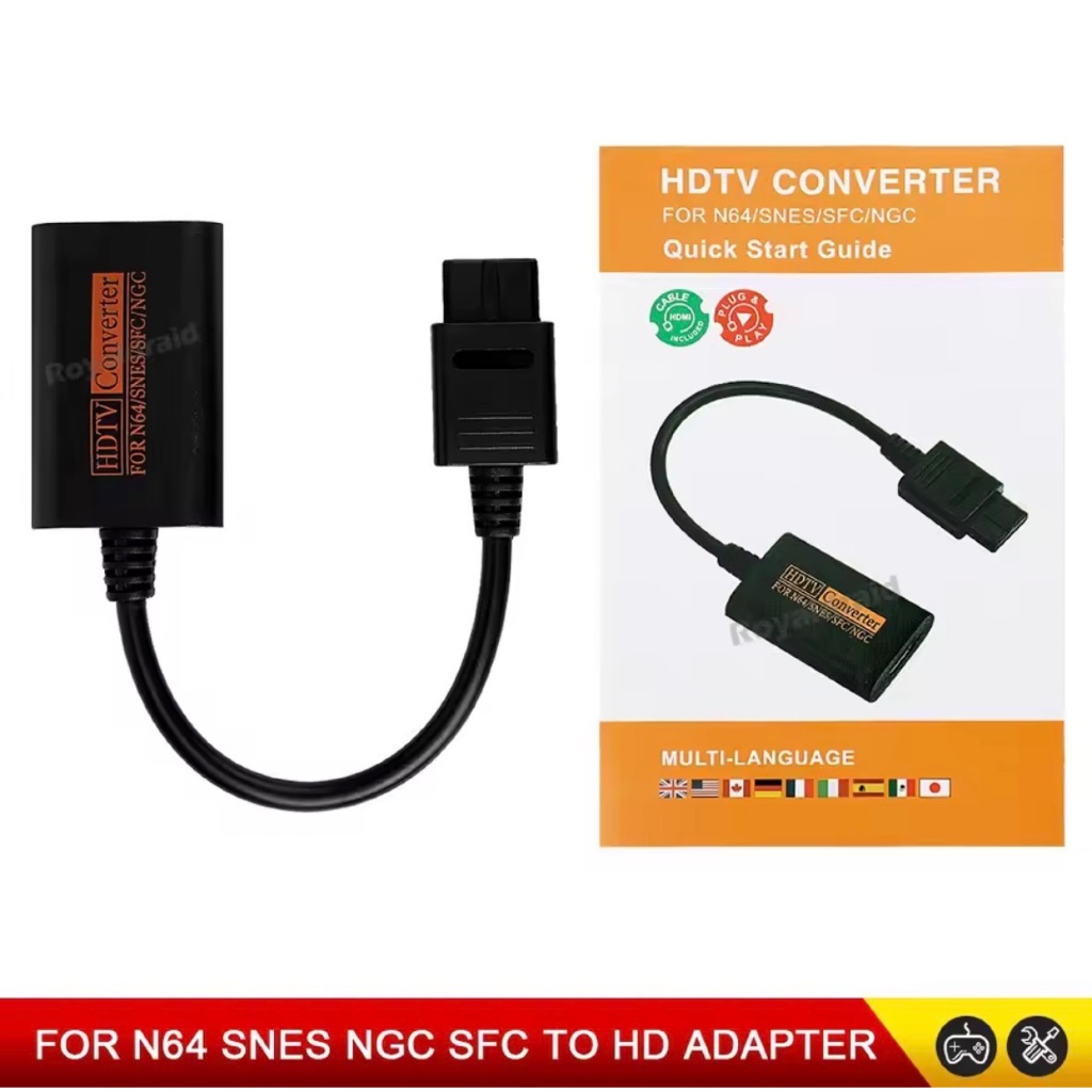 Adaptador Conversor Compatível com N64 para HDMI, Digital Completo 720P ...