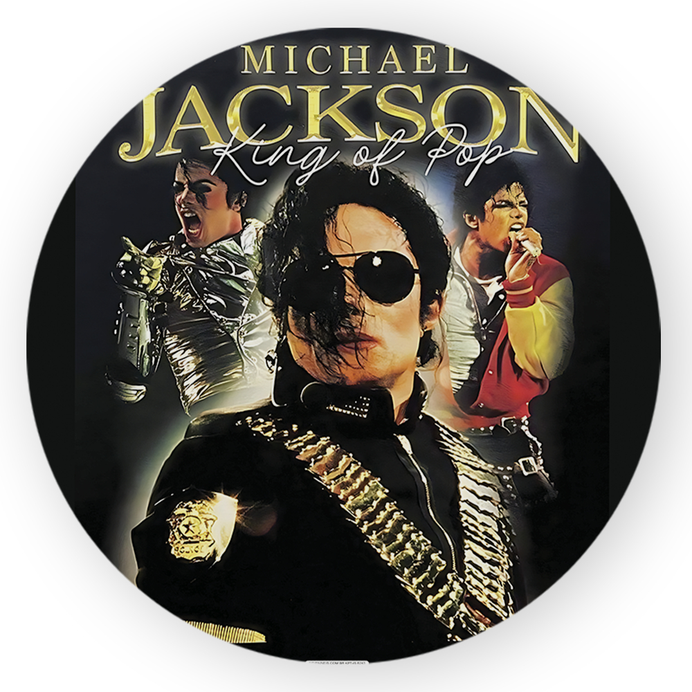 Capa 50x50 Painel Festivo Tema Michael Jackson Decoração De Mesa
