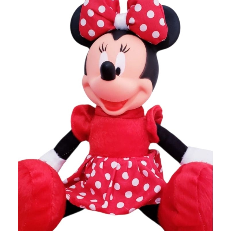 Boneco Miquei mini infantil pelúcia grande rosa e vermelho brinquedo ...