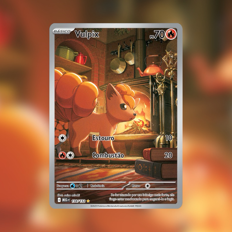 Vulpix (138/132) - Mega Evolução - Carta Pokémon Original | Shopee Brasil