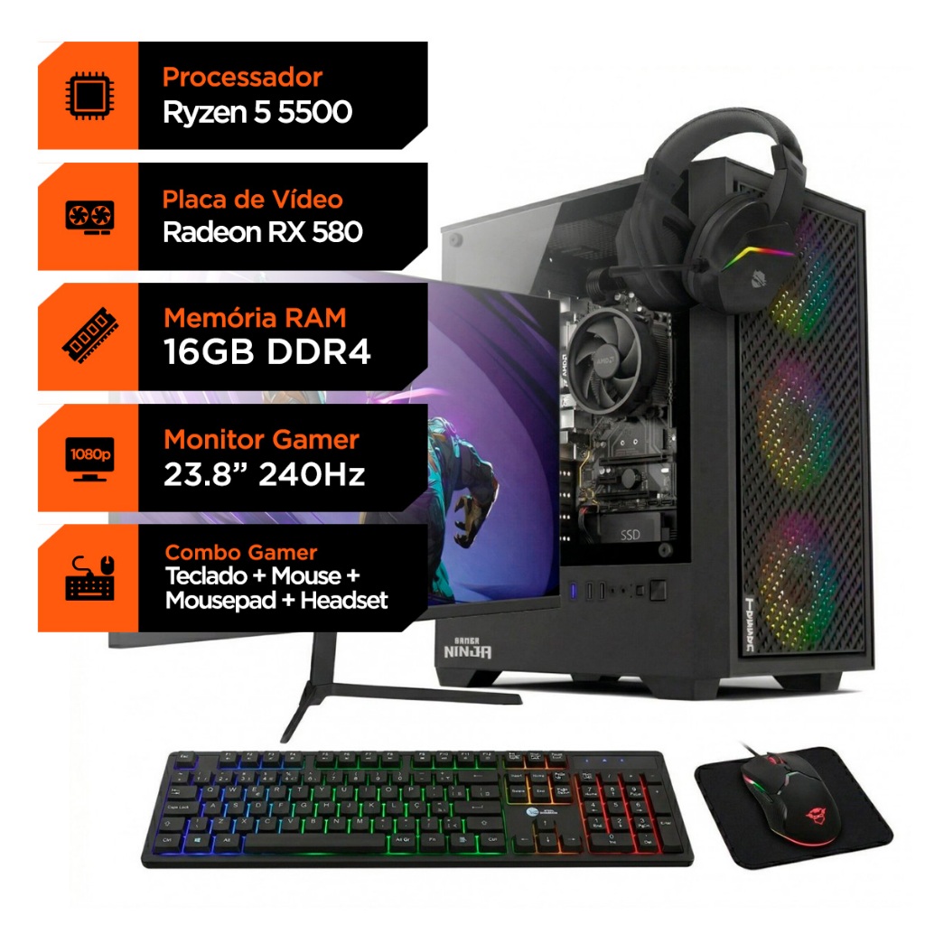 ゲーミングPC Ryzen7 2700X GTX1060 16GB 設定済 pc gamer ryzen 7 2700x gtx 1060 6gb em Promoção na Shopee Brasil 2026