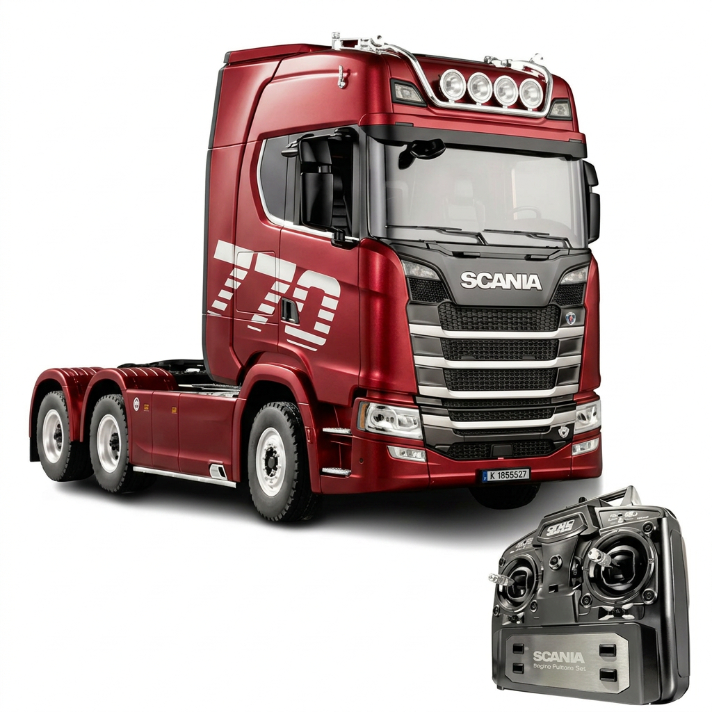 Caminhão Scania 770s V8 Realista Metal Escala 1:18 Truck com Luzes
