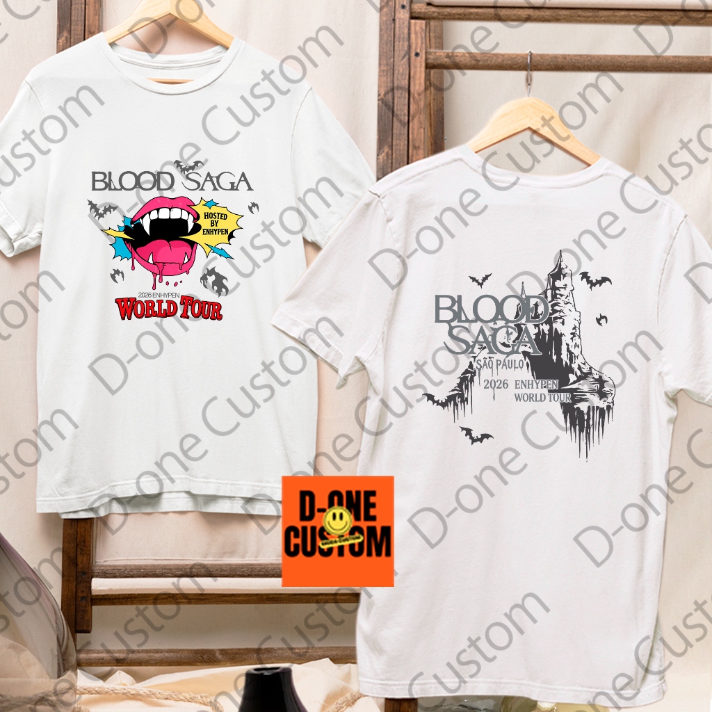 Camisa Camiseta Enhypen Blood Saga Tour São Paulo 2026 Exclusivo