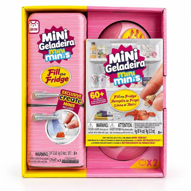 Geladeira Mini Brands Fill The Fridge + 2 Bolas Surpresa