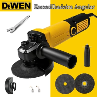 Esmerilhadeira Angular 4-1/2 Pol Ferramenta Elétrica Com Discos Para Corte, Desbaste, Polimento e Remoção de Ferrugem
