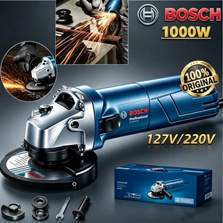 Esmerilhadeira e politriz profissional Bosch Lixadeira de alta potência 1000W, linha industrial super durável 127V/220V