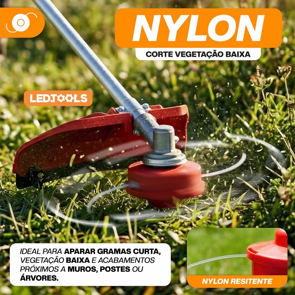 Roçadeira Multifuncional 4x1 Profissional Gasolina Nakasaki 75cc