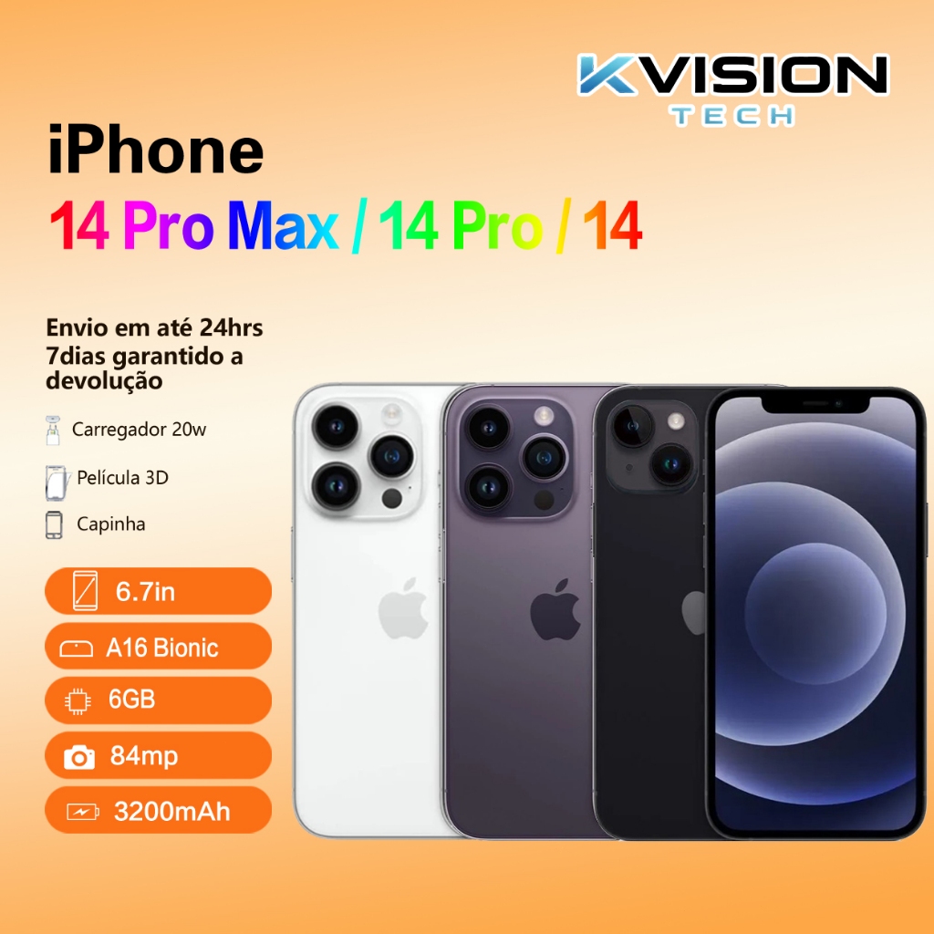 Celular Iphone 14/ 14 Pro/ 14 Pro Max 128gb/ 256gb 100% Original