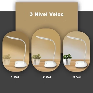 Luminária De Mesa Recarregável Flexível Sem Fio Led Leve Dobrável Portátil Leitura TD-55