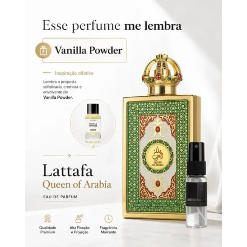 Perfume Árabe Feminino Queen Of Arabia Lattafa Eau de Parfum