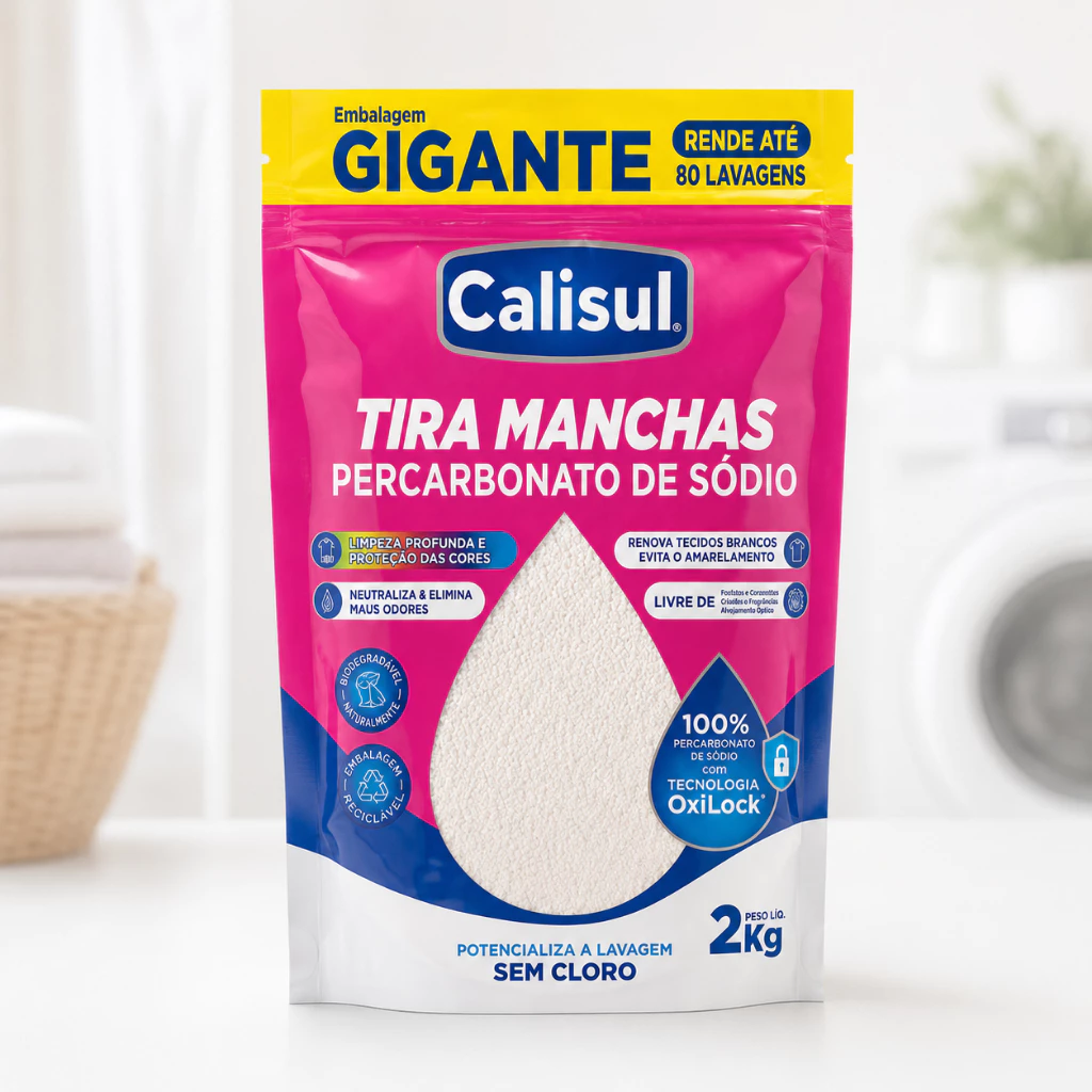 Percarbonato 100% Puro Tira Manchas Roupas Brancas e Coloridas - Imagem 2