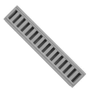 ralo linear 10x50 grelha e suporte para garagem e piscina, área externa ( 1 peça de 50cm )