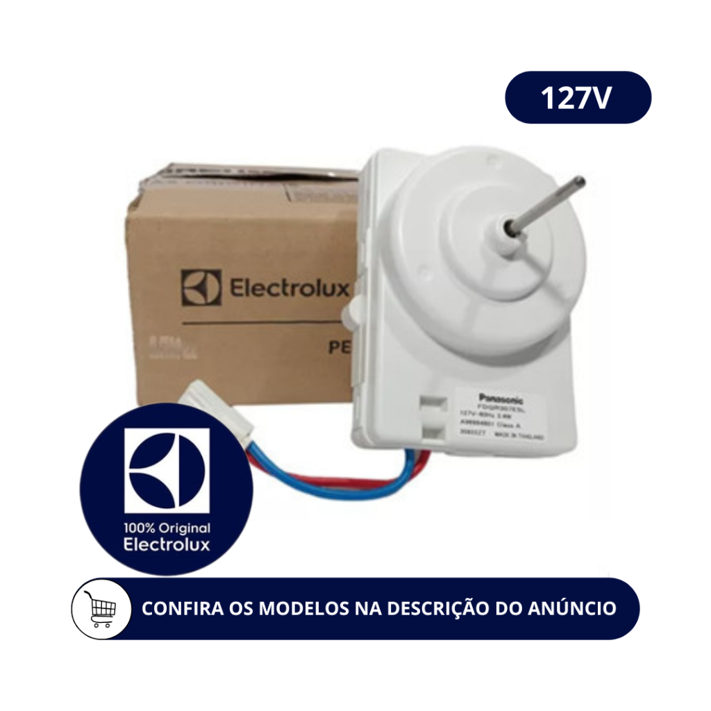 MOTOVENTILADOR DO CONDENSADOR 127V GELADEIRA ELECTROLUX ORIGINAL