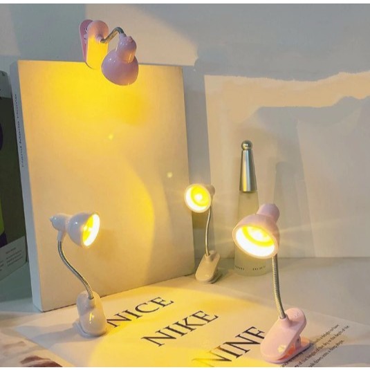 Mini Luminária De Mesa LED Alimentada Por Bateria com Clipe De suporte Luz Ajustável Para Leitura (3675)