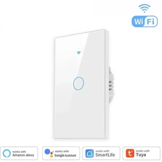 Interruptor Touch Wi-Fi Inteligente Tuya Smart life Google Home App Controle Remoto LED 10A