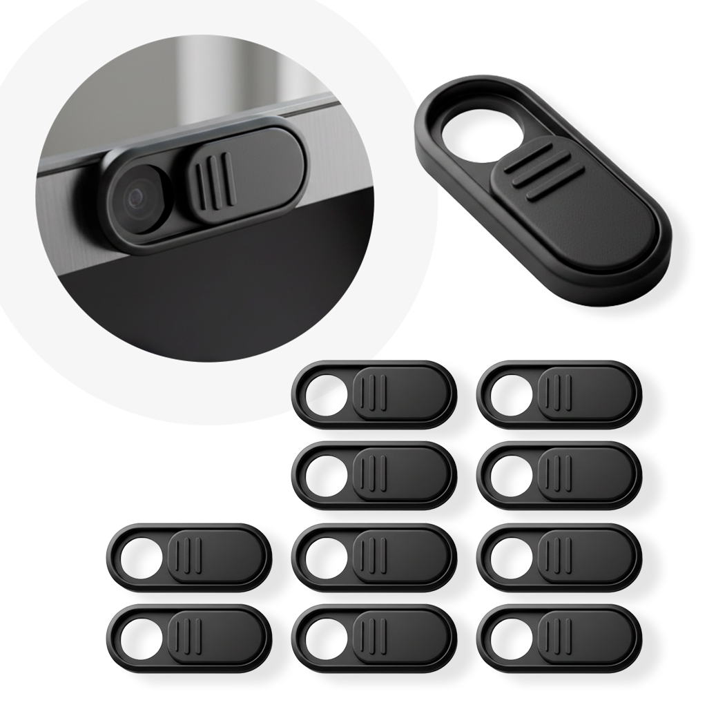 Kit 10/20/30 unidades de Protetor de Câmera Webcam Anti-Espião – Ultra Fino e Discreto