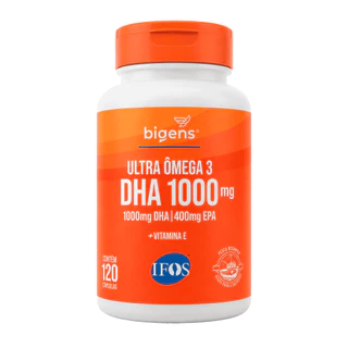 Ultra Ômega 3 Dha 1000mg, Epa 400mg Certificado IFOS® 120 Cápsulas Bigens
